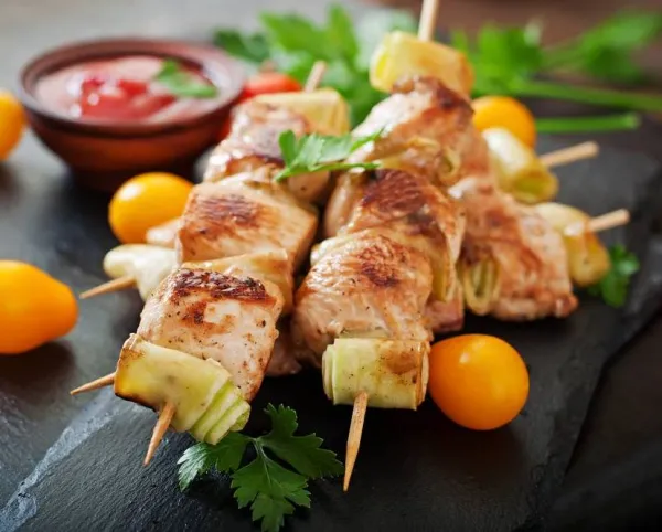 Shish kebab de pollo